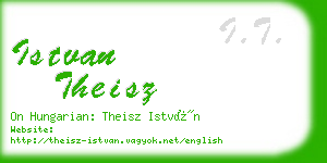 istvan theisz business card